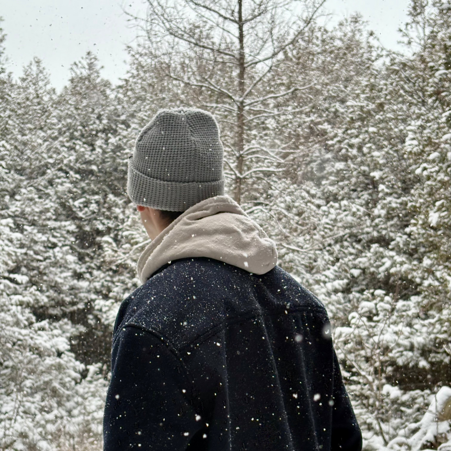 The Merino Waffle Beanie - Canadian Flag